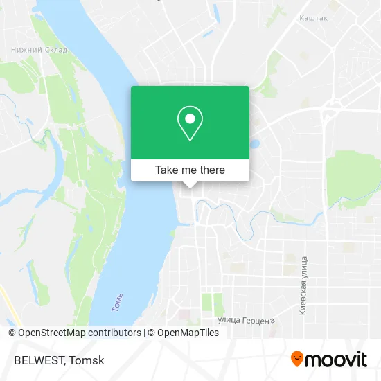 BELWEST map