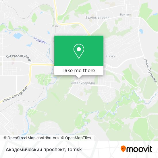 Академический проспект map