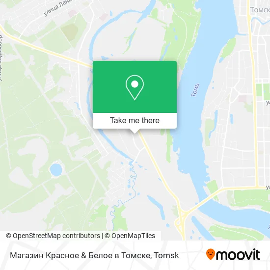 Магазин Красное & Белое в Томске map
