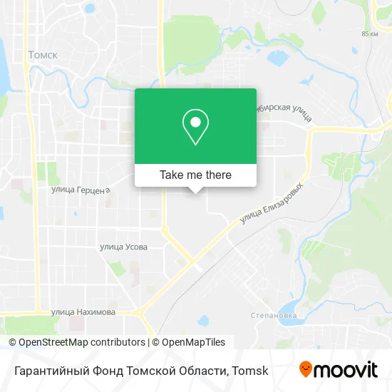 Гарантийный Фонд Томской Области map