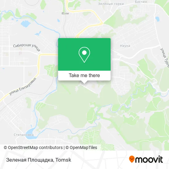 Зеленая Площадка map