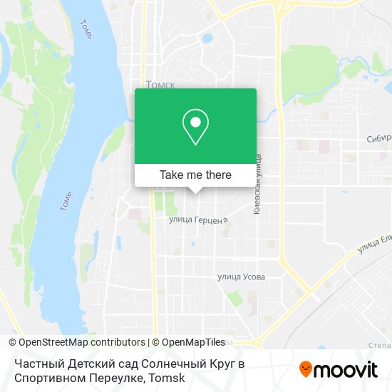 Частный Детский сад Солнечный Круг в Спортивном Переулке map