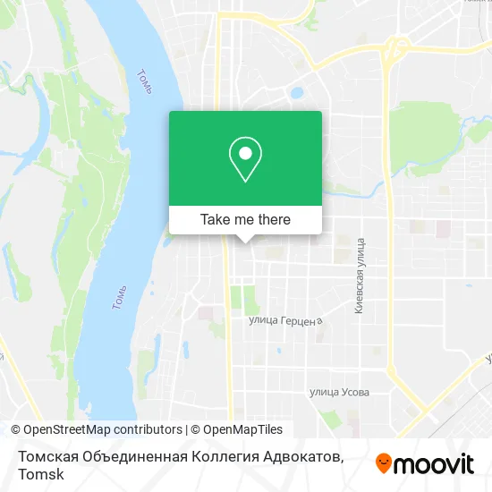 Томская Объединенная Коллегия Адвокатов map