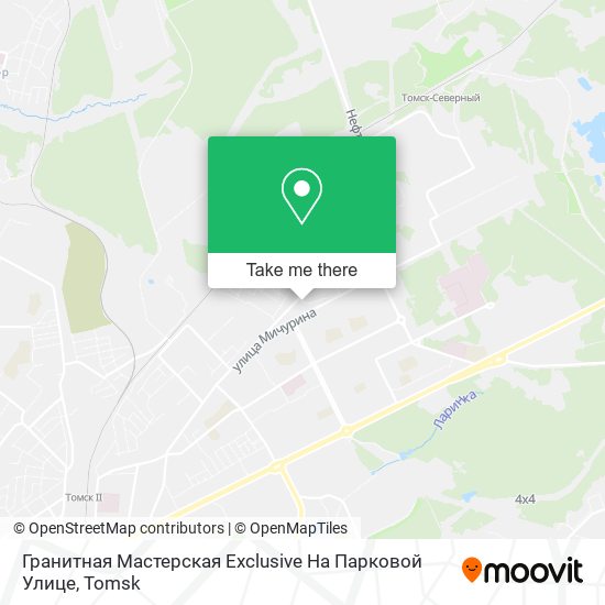 Гранитная Мастерская Exclusive На Парковой Улице map