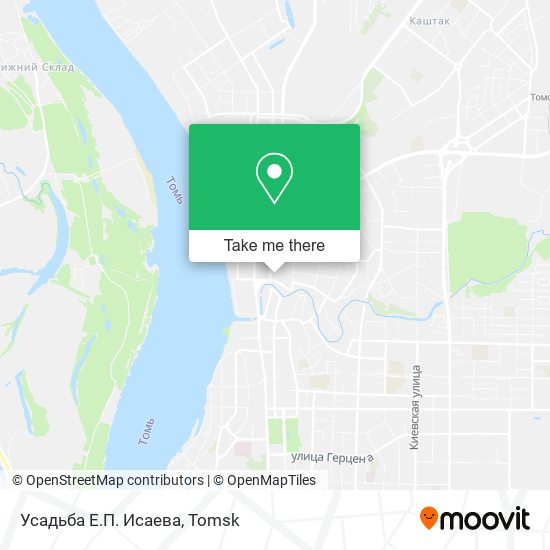 Усадьба Е.П. Исаева map