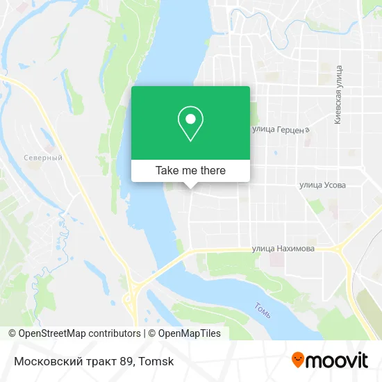 Московский тракт 89 map