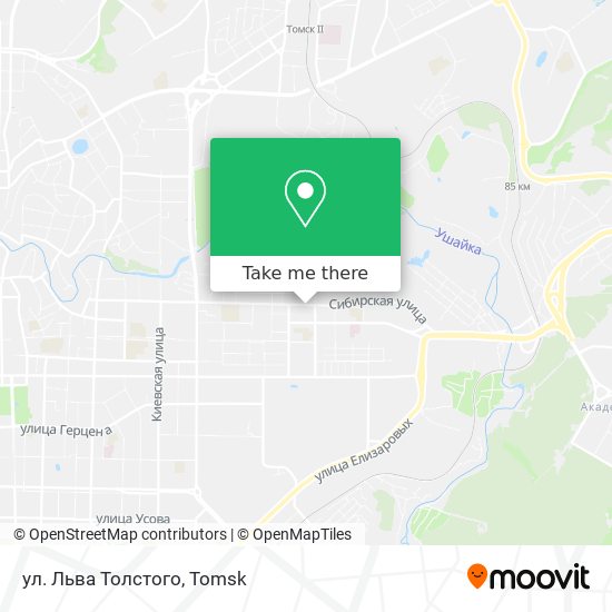 ул. Льва Толстого map