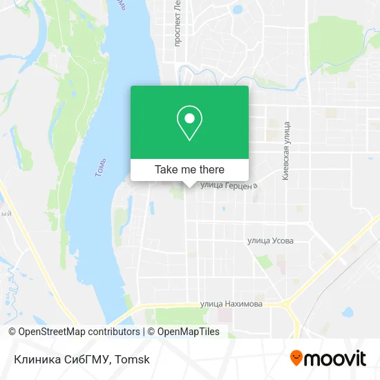 Клиника СибГМУ map