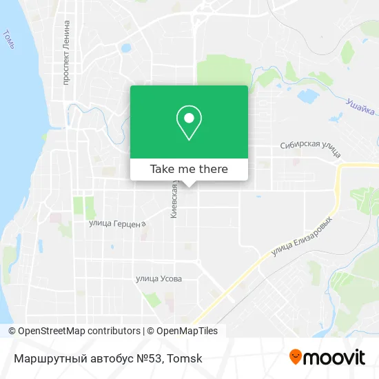 Маршрутный автобус №53 map