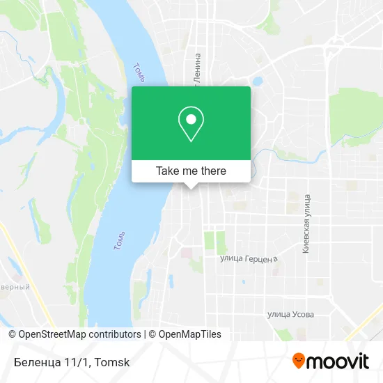Беленца 11/1 map