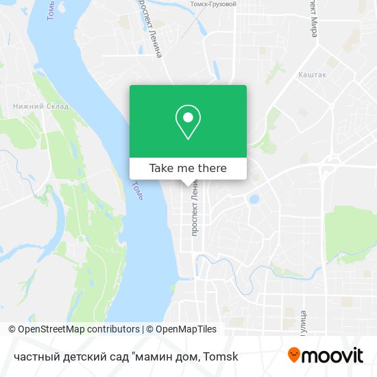 частный детский сад "мамин дом map