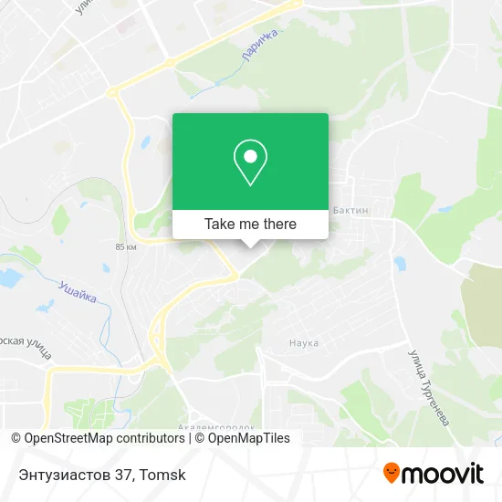 Энтузиастов 37 map