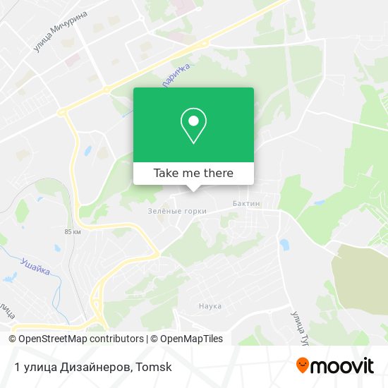 1 улица Дизайнеров map