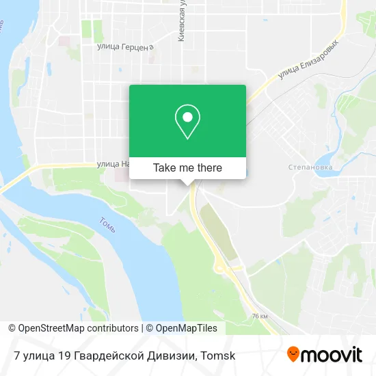 7 улица 19 Гвардейской Дивизии map