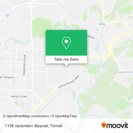 119Е проспект Фрунзе map