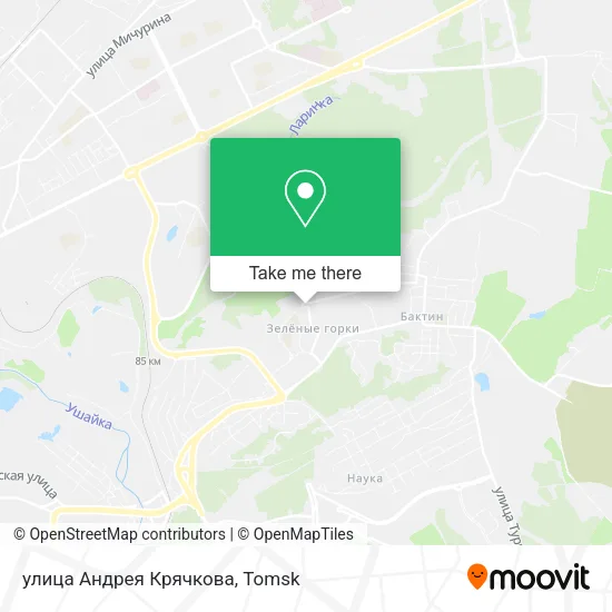улица Андрея Крячкова map