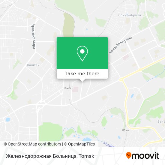 Железнодорожная Больница map