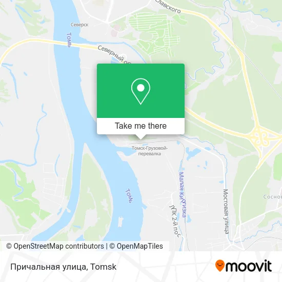 Причальная улица map