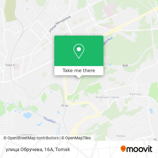 улица Обручева, 16А map
