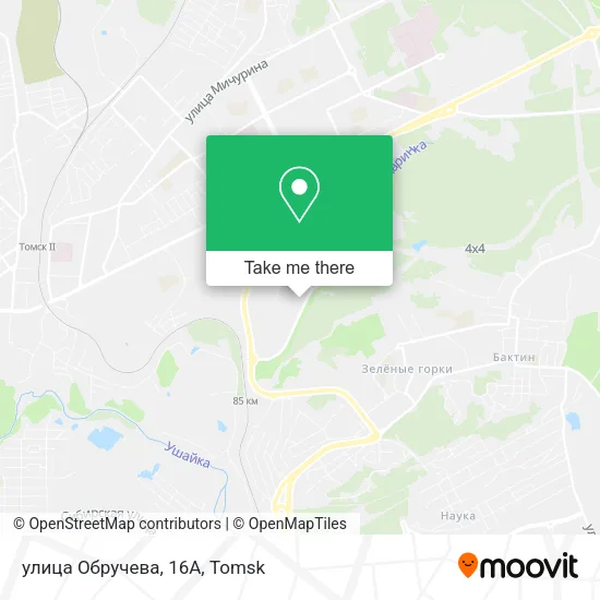 улица Обручева, 16А map