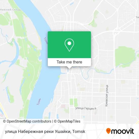 улица Набережная реки Ушайки map