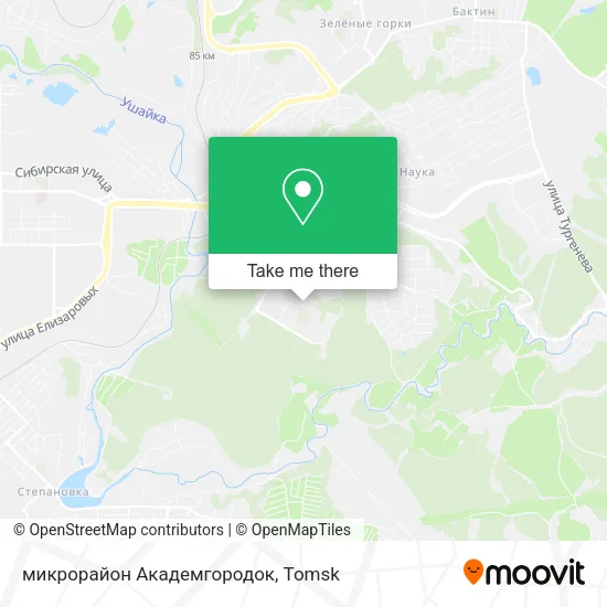 микрорайон Академгородок map