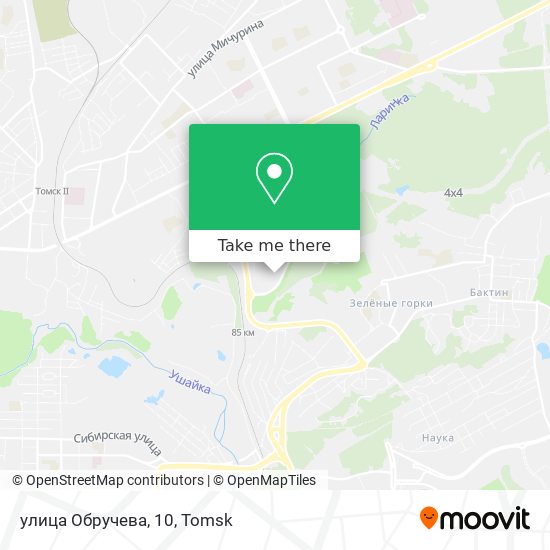 улица Обручева, 10 map