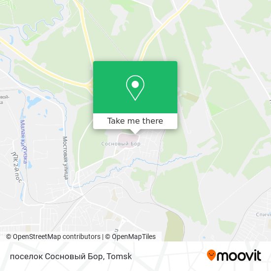 поселок Сосновый Бор map