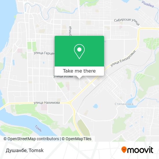 Душанбе map