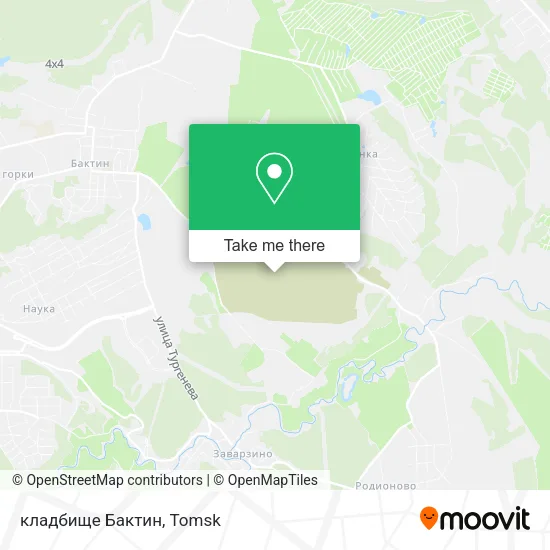 кладбище Бактин map