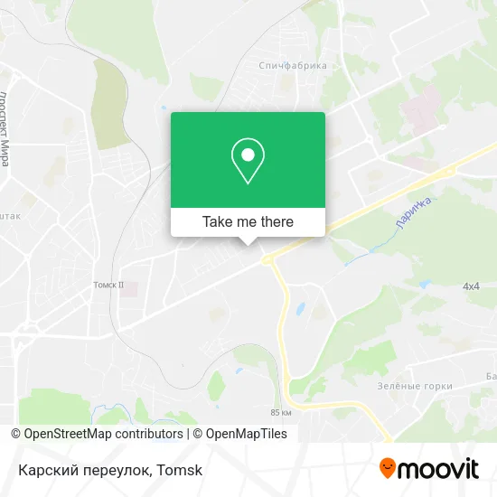 Карский переулок map
