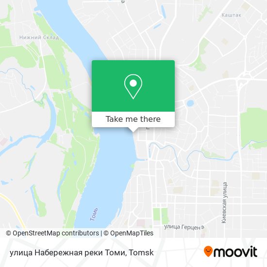 улица Набережная реки Томи map