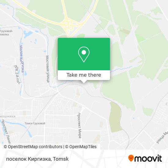 поселок Киргизка map