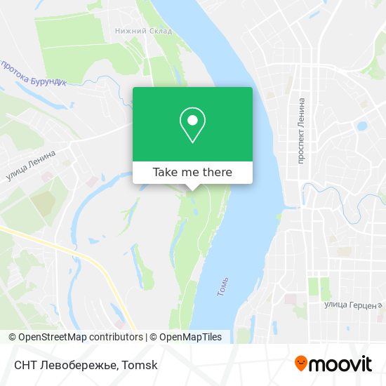 СНТ Левобережье map