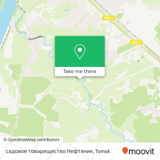 садовое товарищество Нефтяник map