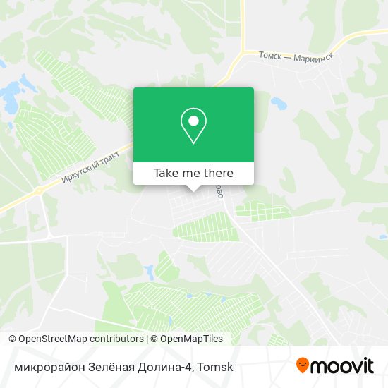 микрорайон Зелёная Долина-4 map