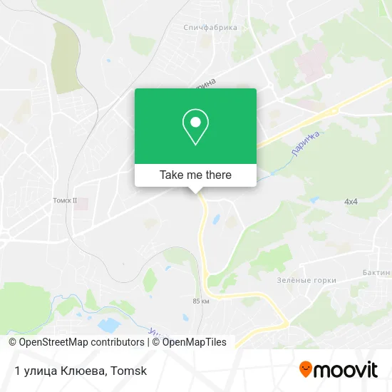 1 улица Клюева map