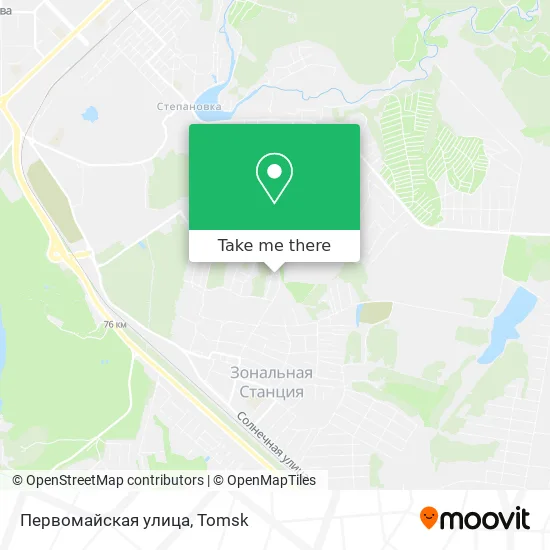 Первомайская улица map
