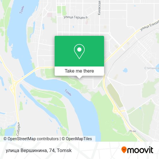 улица Вершинина, 74 map