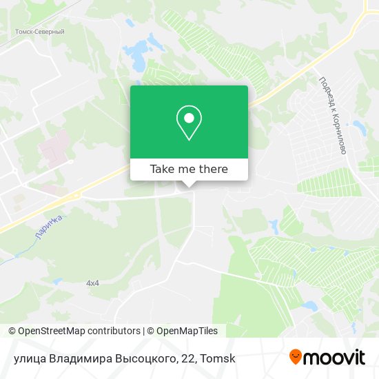 улица Владимира Высоцкого, 22 map