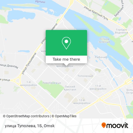 улица Туполева, 1Б map