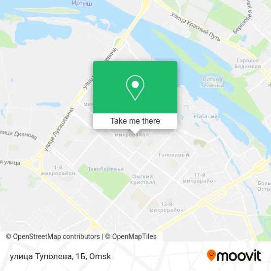 улица Туполева, 1Б map
