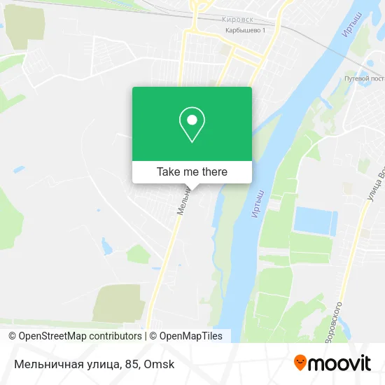 Мельничная улица, 85 map