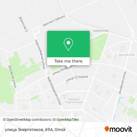 улица Энергетиков, 69А map