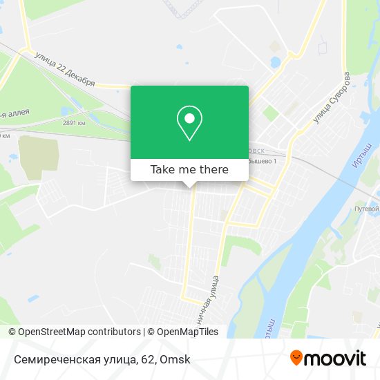 Семиреченская улица, 62 map