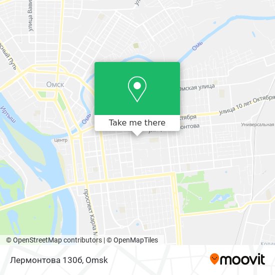 Лермонтова 130б map