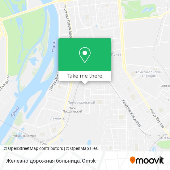 Железно дорожная больница map