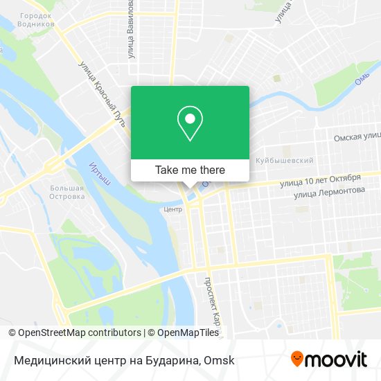 Медицинский центр на Бударина map