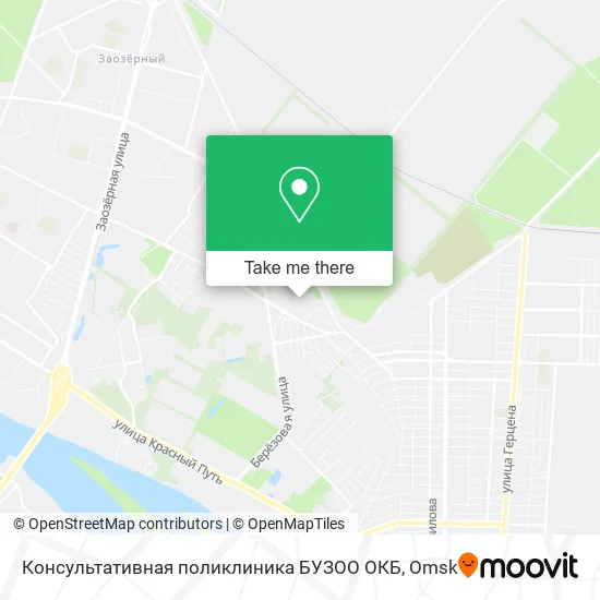 Консультативная поликлиника БУЗОО ОКБ map
