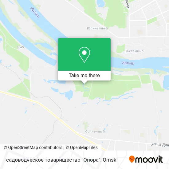 садоводческое товарищество "Опора" map